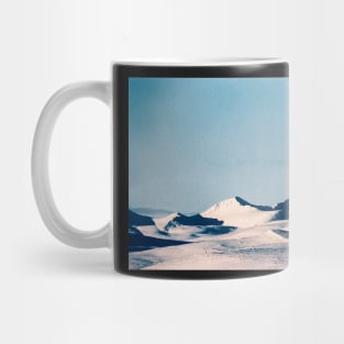 Majestic Snow-Covered Peaks of Rondane National Park (Norway) Shot on Film Mug